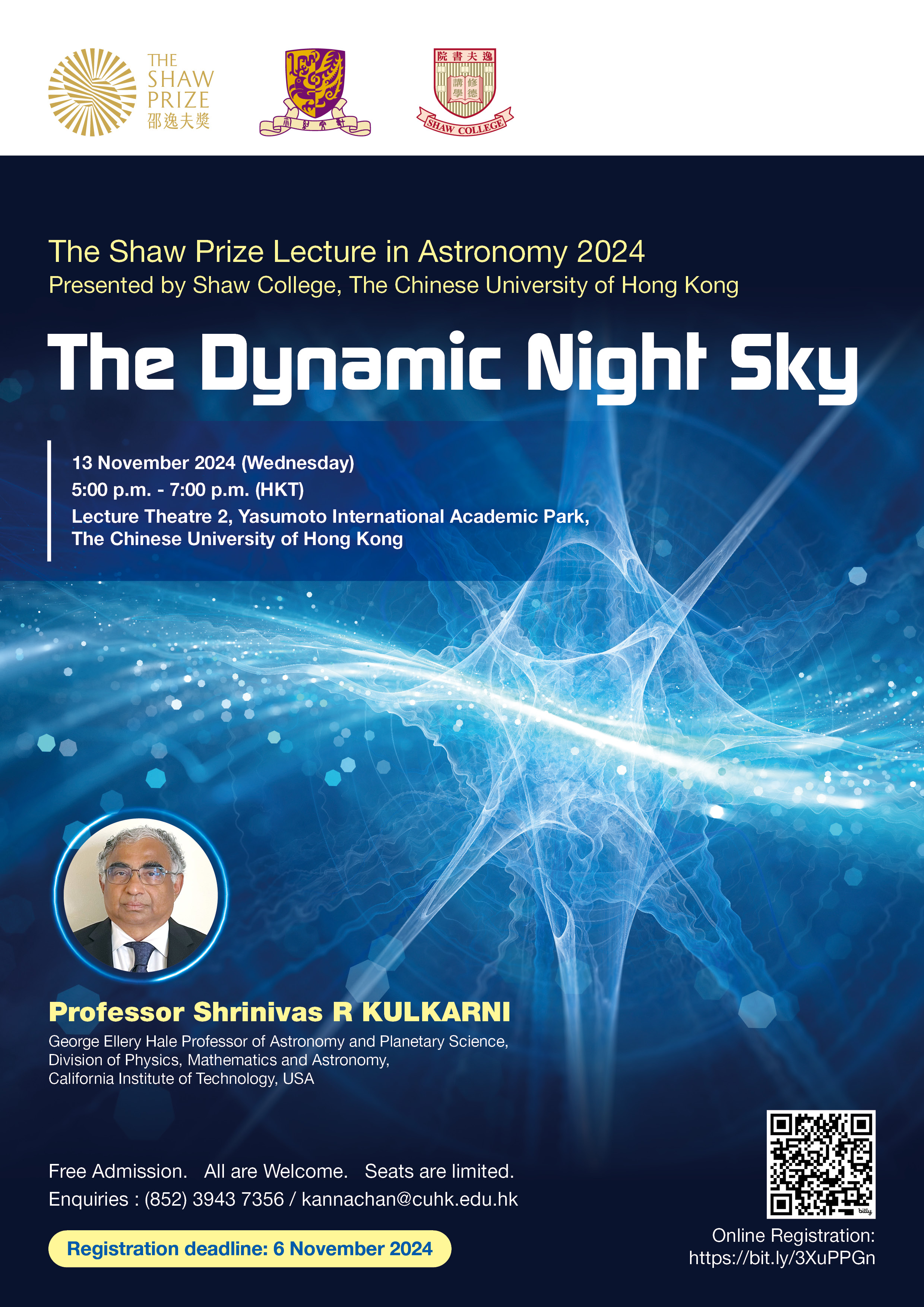 The Shaw Prize Lecture in Astronomy 20242024